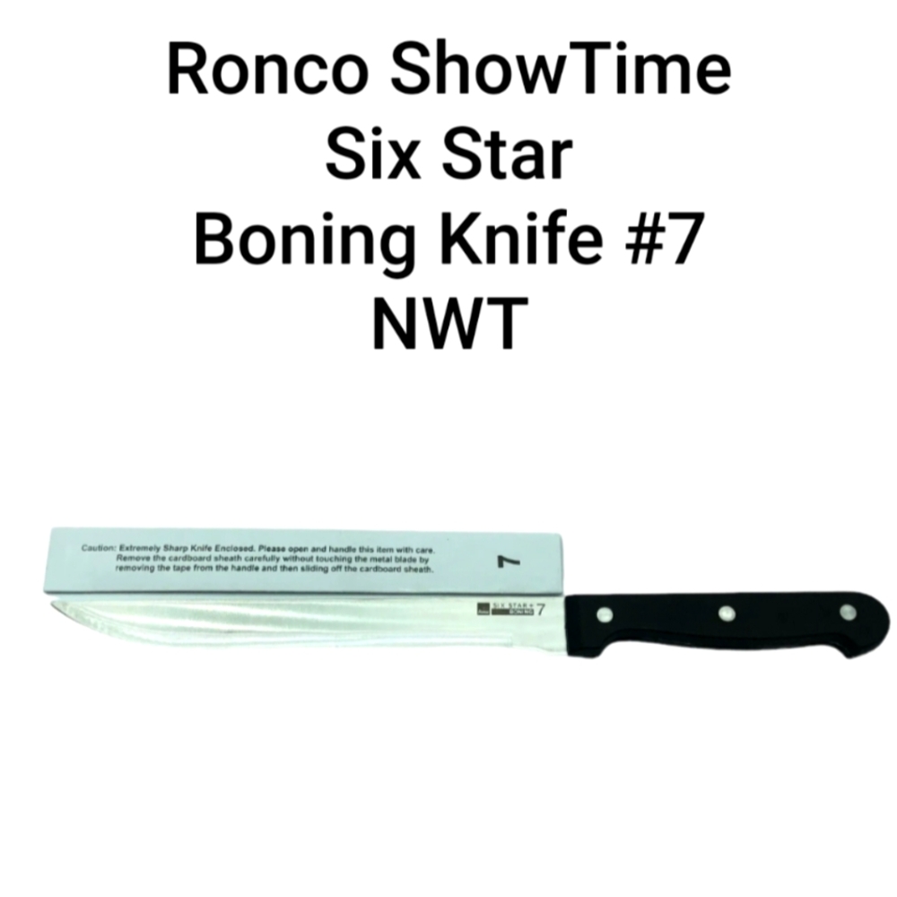 NEW BONING KNIFE Ronco Showtime Six Star #7 Kitchen Knife Stainless Steel Full…